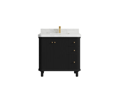 Miami Collection Bath Vanity - 36" W x 22" D with Center Sink - Willow Bath and Vanity