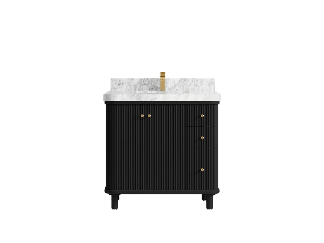 Miami Collection Bath Vanity - 36" W x 22" D with Center Sink - Willow Bath and Vanity