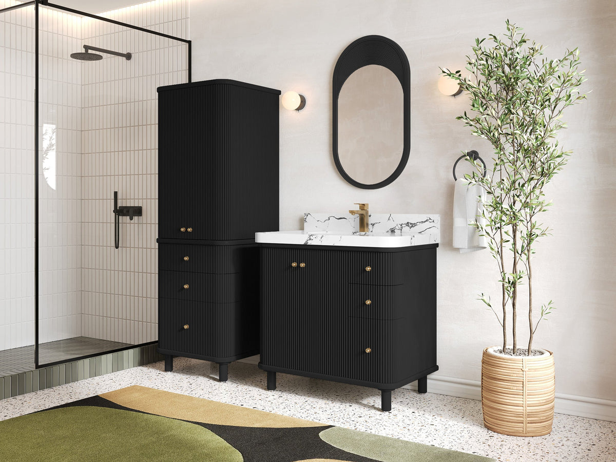 Miami Collection Bath Vanity - 36" W x 22" D with Center Sink - Willow Bath and Vanity
