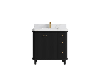 Miami Collection Bath Vanity - 36" W x 22" D with Center Sink - Willow Bath and Vanity