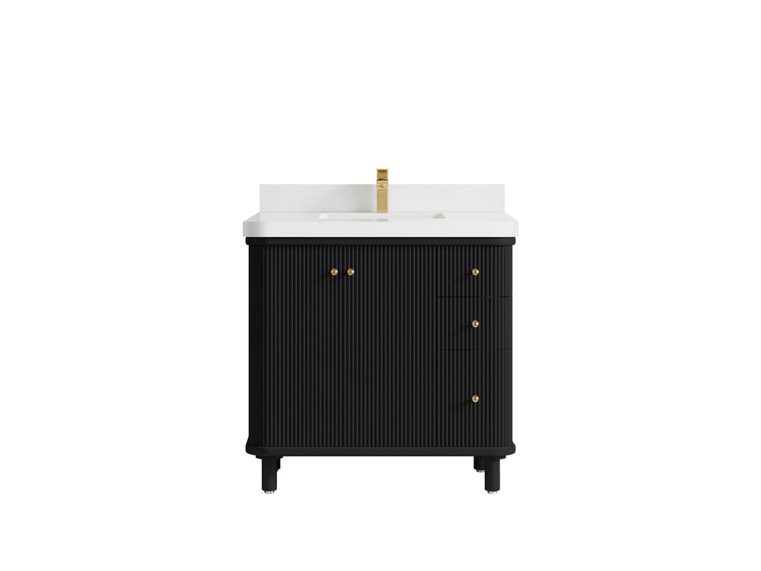 Miami Collection Bath Vanity - 36" W x 22" D with Center Sink - Willow Bath and Vanity