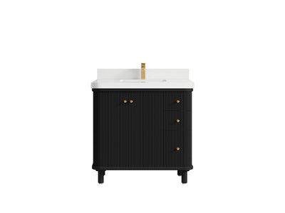 Miami Collection Bath Vanity - 36" W x 22" D with Center Sink - Willow Bath and Vanity