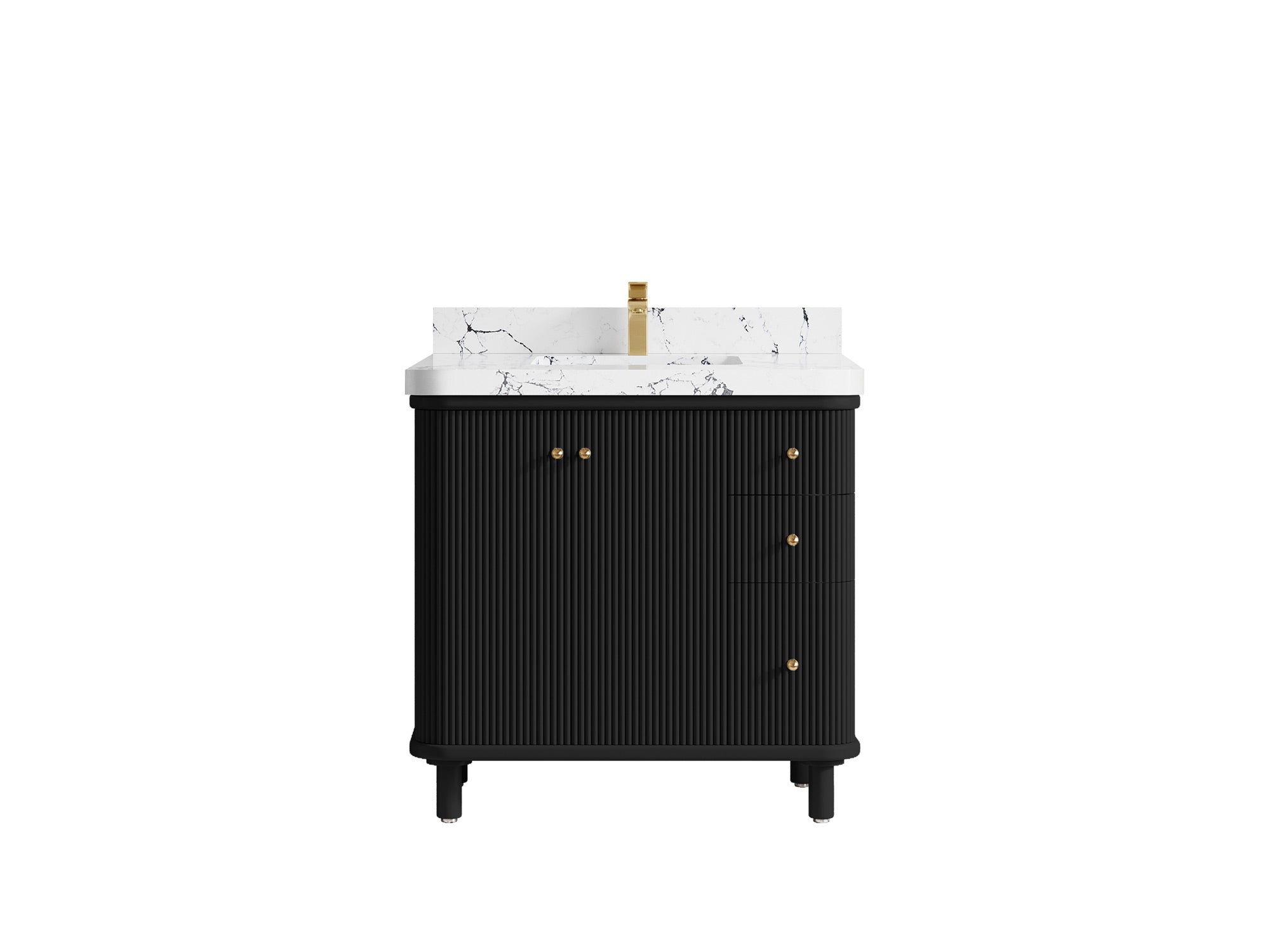 Miami Collection Bath Vanity - 36" W x 22" D with Center Sink - Willow Bath and Vanity