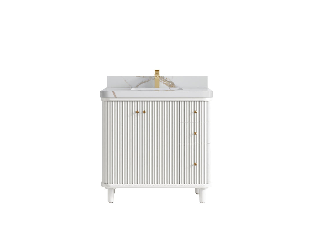 Miami Collection Bath Vanity - 36" W x 22" D with Center Sink - Willow Bath and Vanity