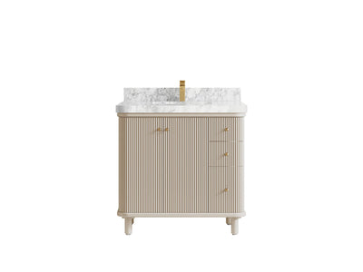 Miami Collection Bath Vanity - 36" W x 22" D with Center Sink - Willow Bath and Vanity