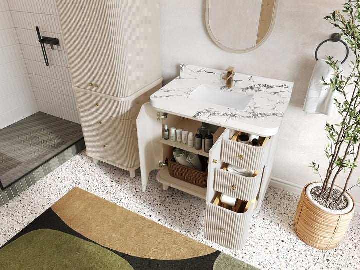 Miami Collection Bath Vanity - 36" W x 22" D with Center Sink - photo 3