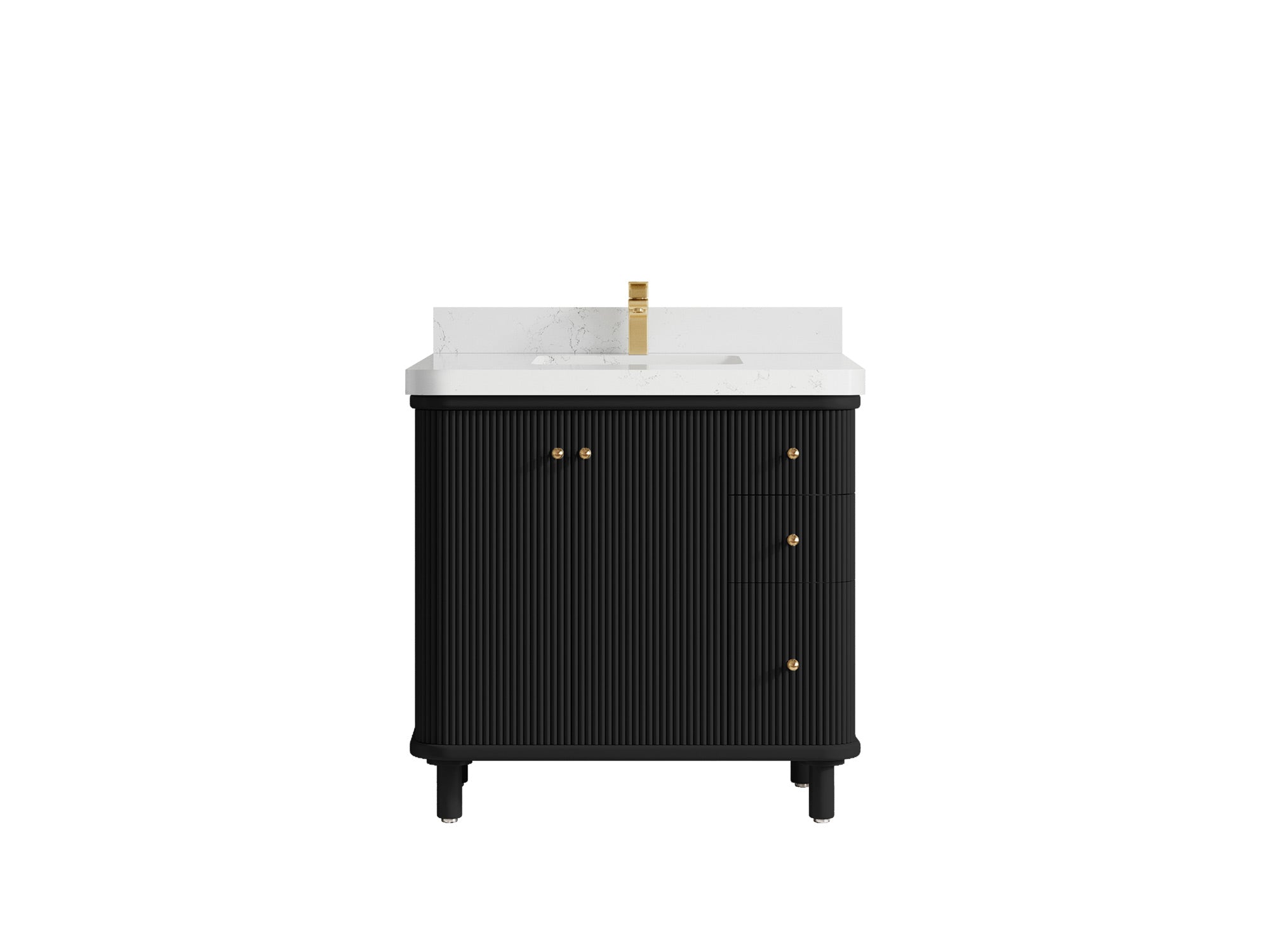 Miami Collection Bath Vanity - 36" W x 22" D with Center Sink - Willow Bath and Vanity