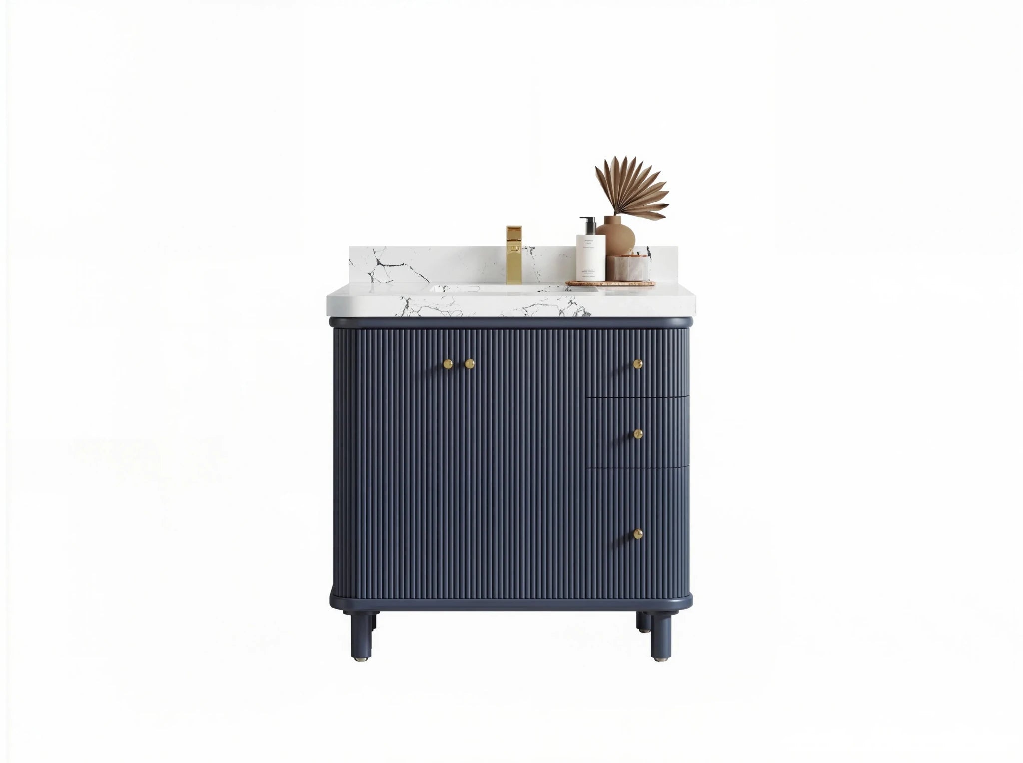 Miami Collection Bath Vanity - 36" W x 22" D with Center Sink - Willow Bath and Vanity