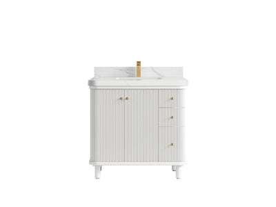Miami Collection Bath Vanity - 36" W x 22" D with Center Sink - Willow Bath and Vanity