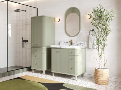 Miami Collection Bath Vanity - 36" W x 22" D with Center Sink - Willow Bath and Vanity