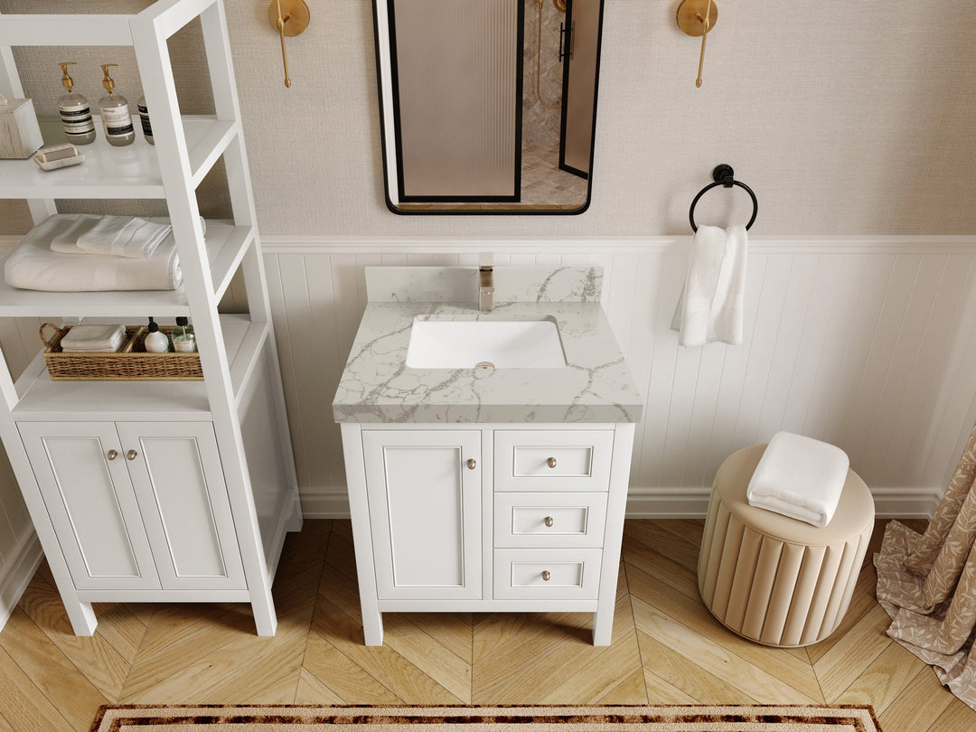 Nashville 30 in. W x 22 in. D Single Sink Bathroom Vanity - Willow Bath and Vanity