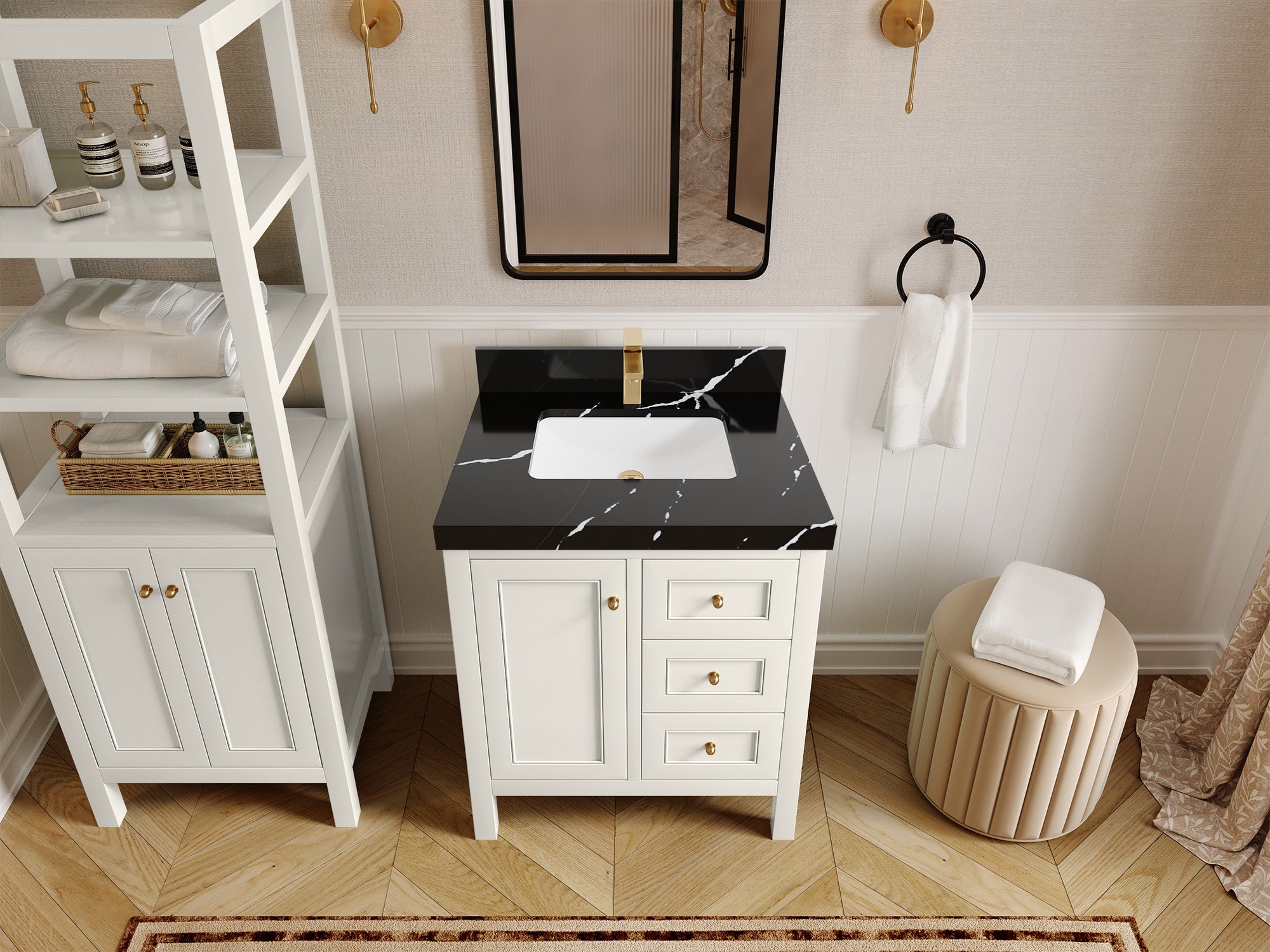 Nashville 30 in. W x 22 in. D Single Sink Bathroom Vanity - Willow Bath and Vanity