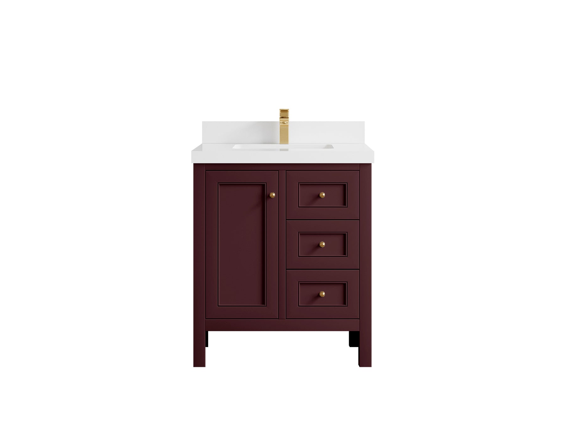 Nashville 30 in. W x 22 in. D Single Sink Bathroom Vanity - Willow Bath and Vanity