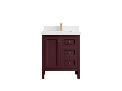 Nashville 30 in. W x 22 in. D Single Sink Bathroom Vanity - Willow Bath and Vanity