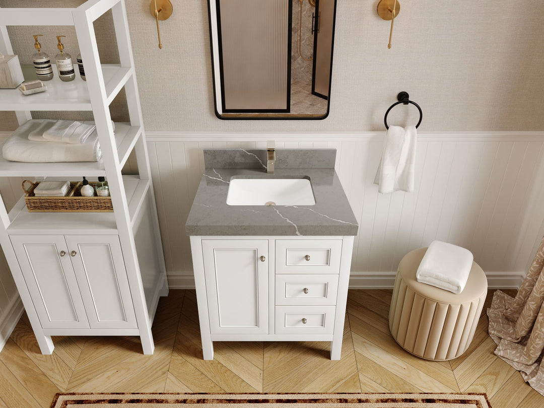 Nashville 30 in. W x 22 in. D Single Sink Bathroom Vanity - Willow Bath and Vanity