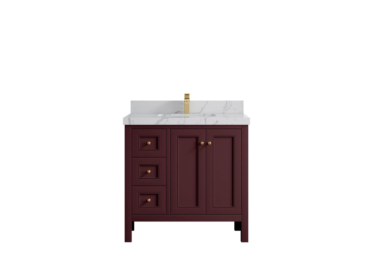 Nashville 36 in. W x 22 in. D Center Sink Bathroom Vanity - Willow Bath and Vanity