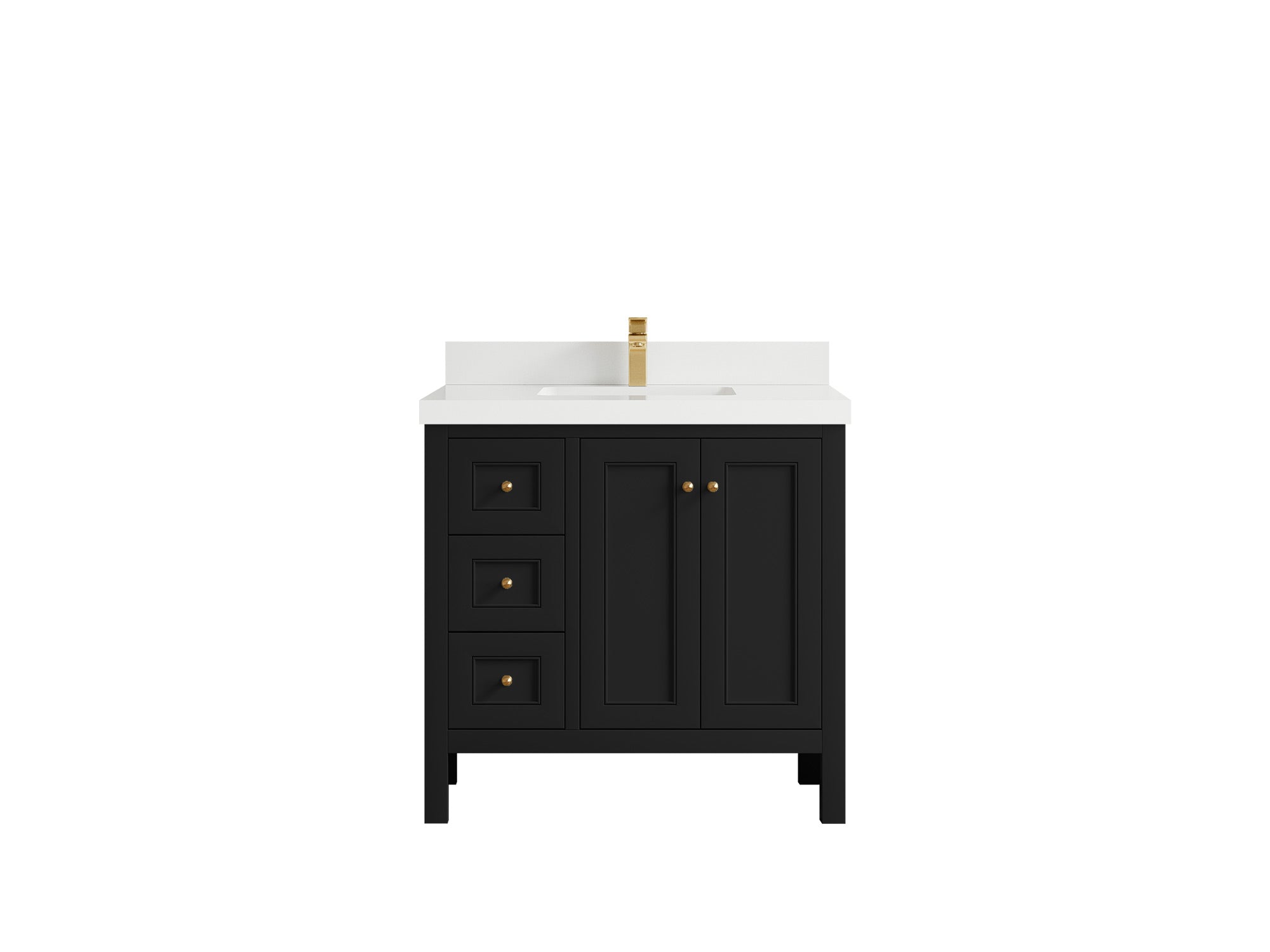 Nashville 36 in. W x 22 in. D Center Sink Bathroom Vanity - Willow Bath and Vanity