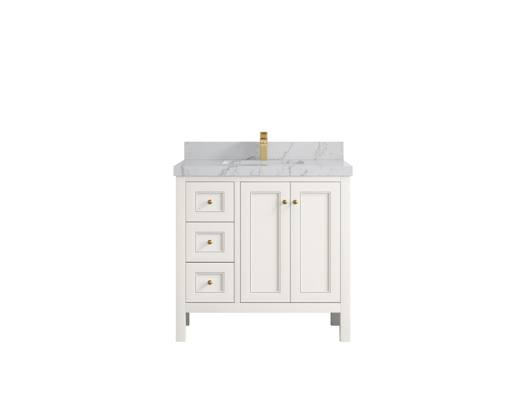 Nashville 36 in. W x 22 in. D Center Sink Bathroom Vanity - Willow Bath and Vanity