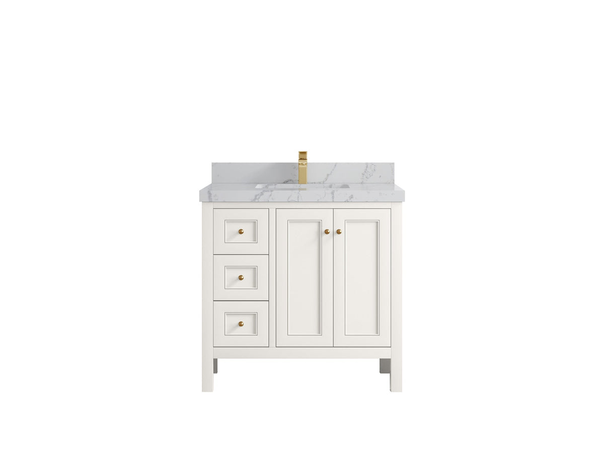 Nashville 36 in. W x 22 in. D Center Sink Bathroom Vanity - Willow Bath and Vanity