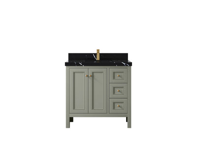 Nashville 36 in. W x 22 in. D Center Sink Bathroom Vanity - Willow Bath and Vanity