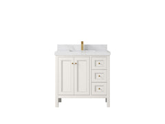 Nashville 36 in. W x 22 in. D Center Sink Bathroom Vanity - photo 27