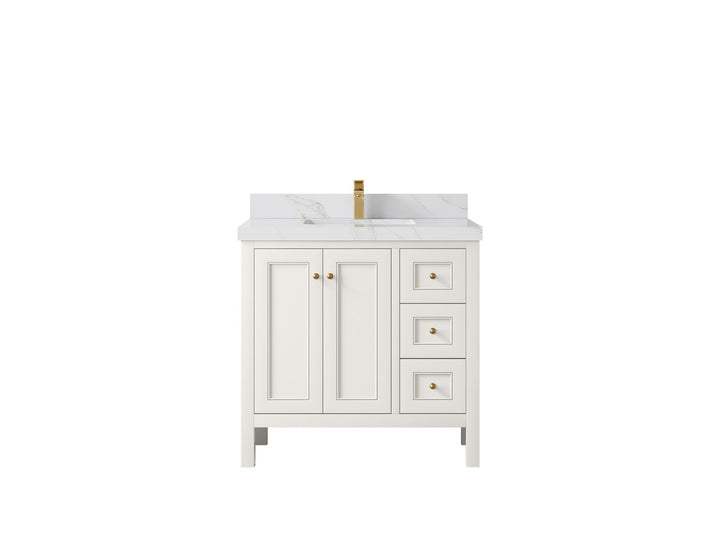 Nashville 36 in. W x 22 in. D Center Sink Bathroom Vanity - photo 27