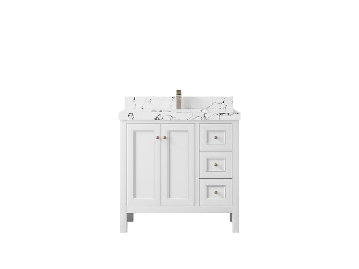 Nashville 36 in. W x 22 in. D Center Sink Bathroom Vanity - photo 49