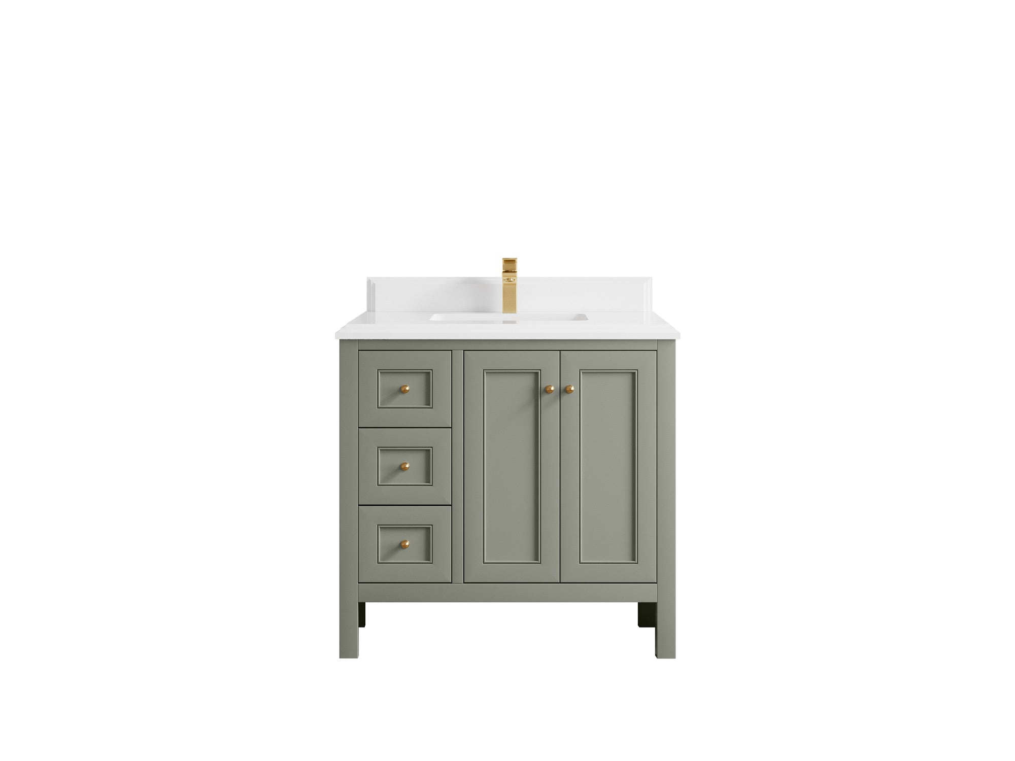Nashville 36 in. W x 22 in. D Center Sink Bathroom Vanity - Willow Bath and Vanity