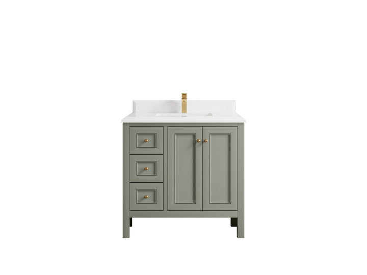 Nashville 36 in. W x 22 in. D Center Sink Bathroom Vanity - photo 37