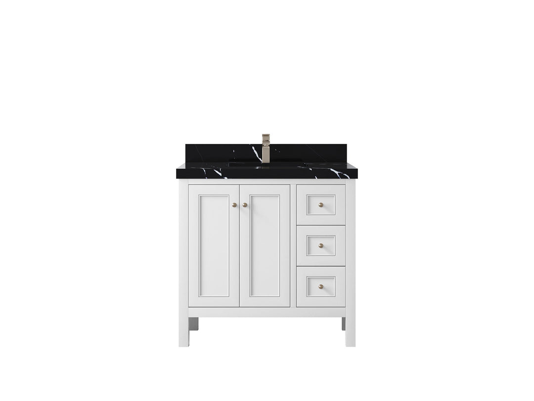 Nashville 36 in. W x 22 in. D Center Sink Bathroom Vanity - Willow Bath and Vanity