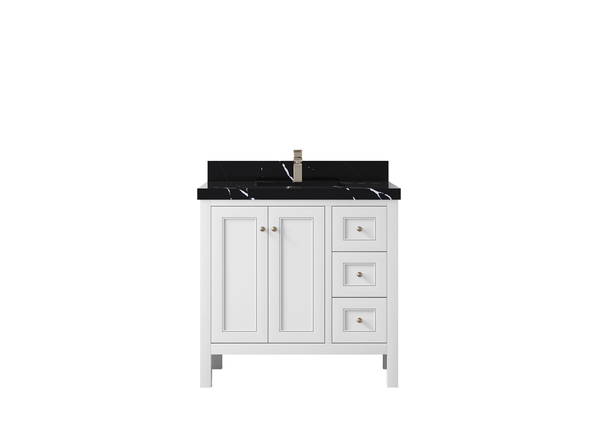 Nashville 36 in. W x 22 in. D Center Sink Bathroom Vanity - Willow Bath and Vanity