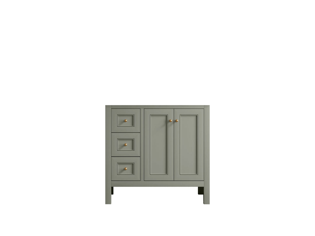Nashville 36 in. W x 22 in. D Center Sink Bathroom Vanity - Willow Bath and Vanity