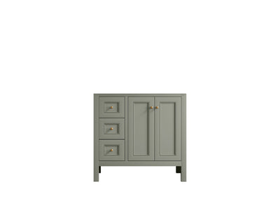 Nashville 36 in. W x 22 in. D Center Sink Bathroom Vanity - Willow Bath and Vanity