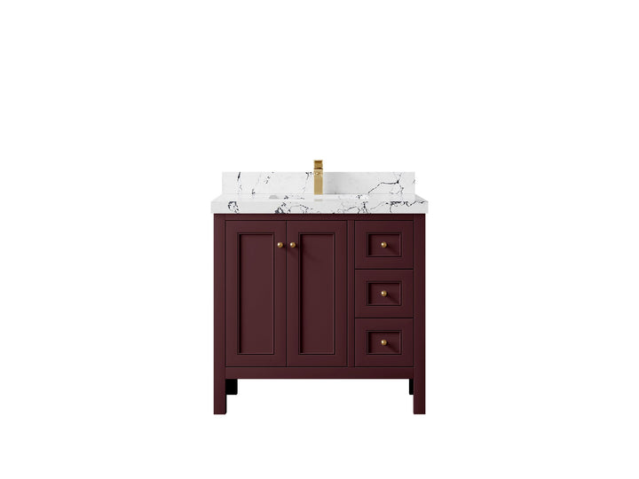 Nashville 36 in. W x 22 in. D Center Sink Bathroom Vanity - photo 47