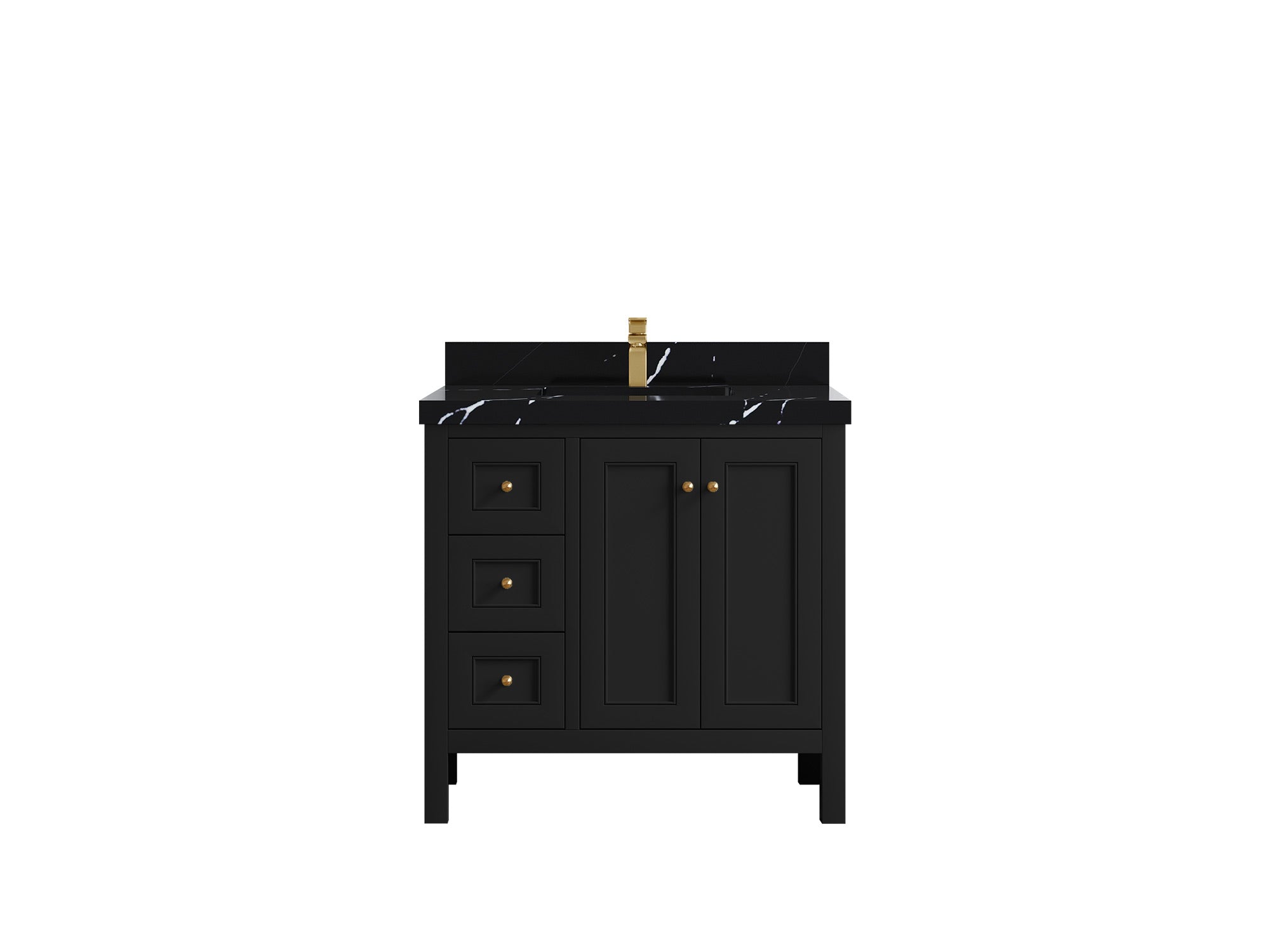 Nashville 36 in. W x 22 in. D Center Sink Bathroom Vanity - Willow Bath and Vanity