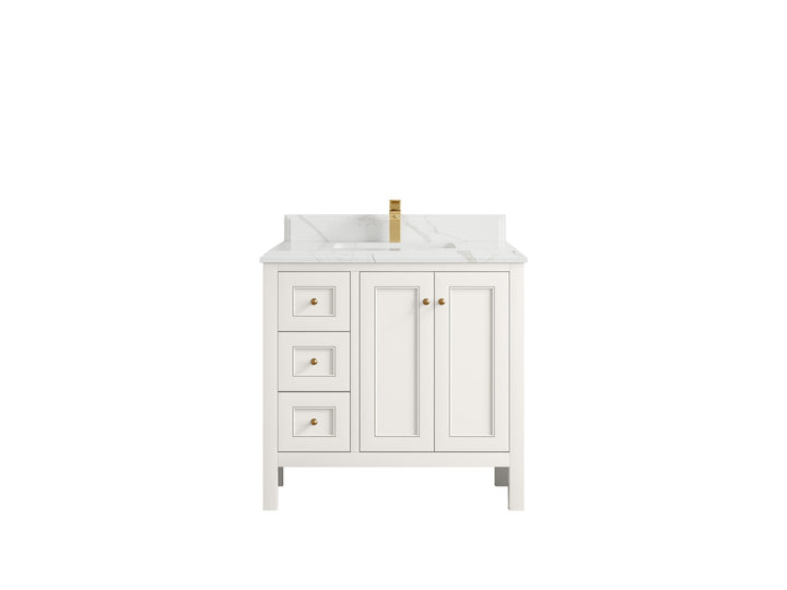 Nashville 36 in. W x 22 in. D Center Sink Bathroom Vanity - photo 33
