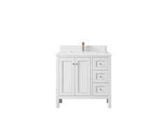 Nashville 36 in. W x 22 in. D Center Sink Bathroom Vanity - photo 35