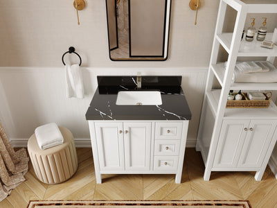 Nashville 36 in. W x 22 in. D Center Sink Bathroom Vanity - Willow Bath and Vanity