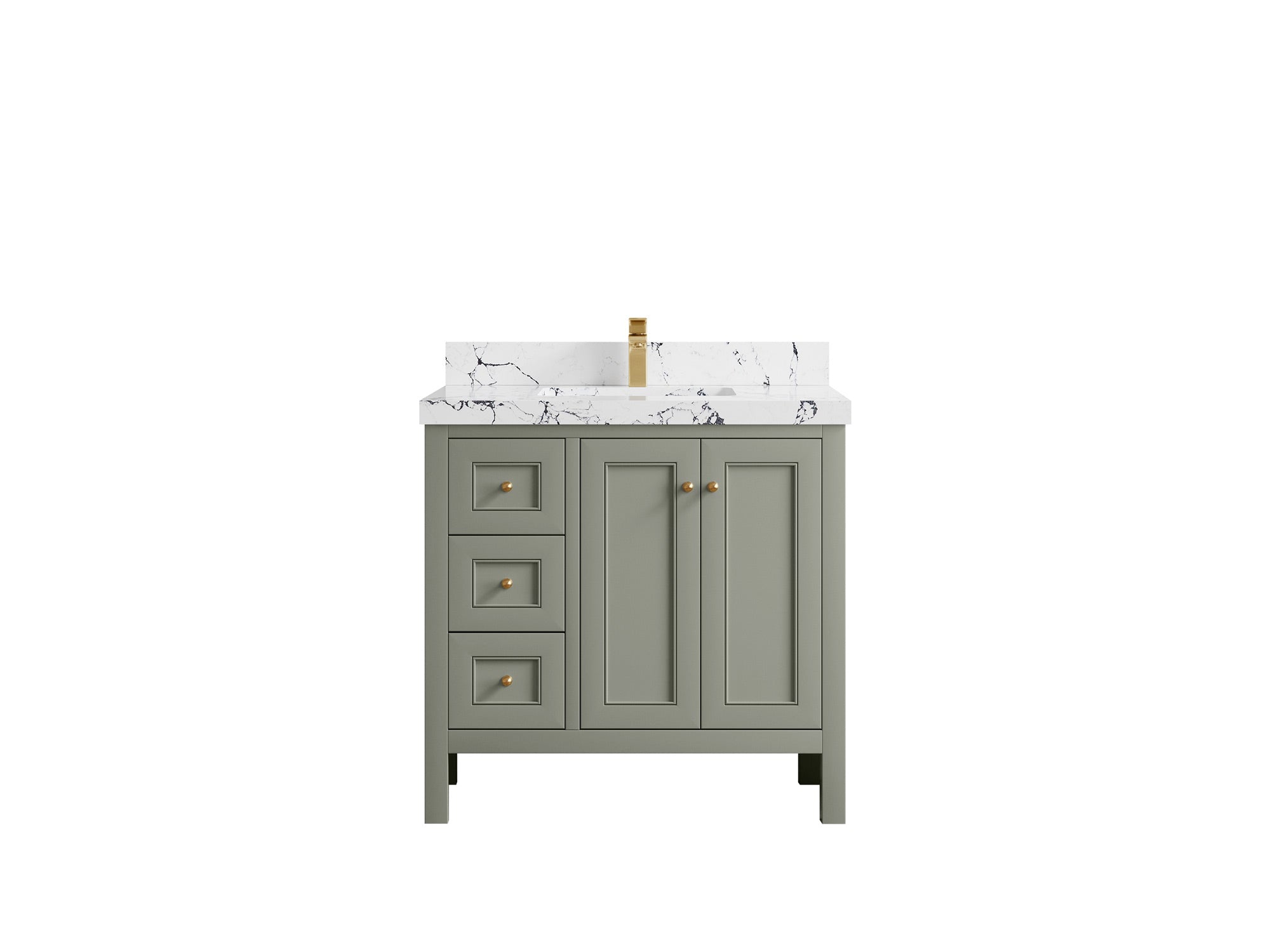 Nashville 36 in. W x 22 in. D Center Sink Bathroom Vanity - Willow Bath and Vanity