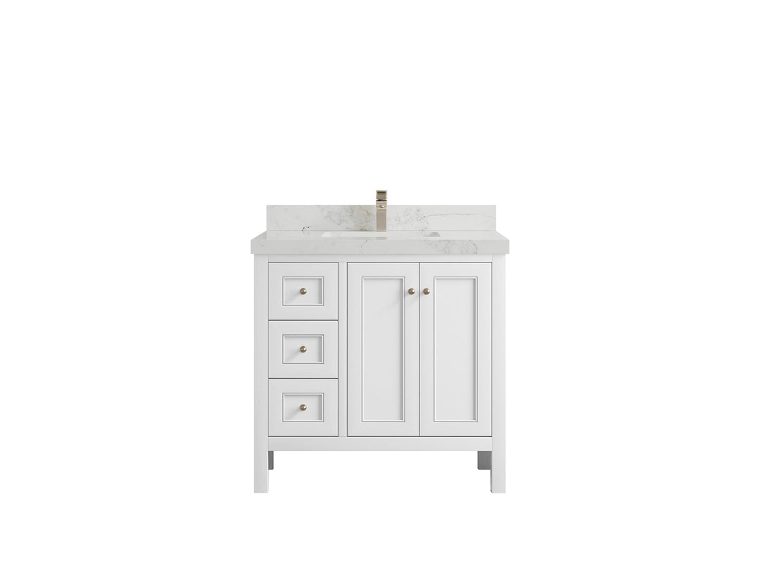 Nashville 36 in. W x 22 in. D Center Sink Bathroom Vanity - Willow Bath and Vanity