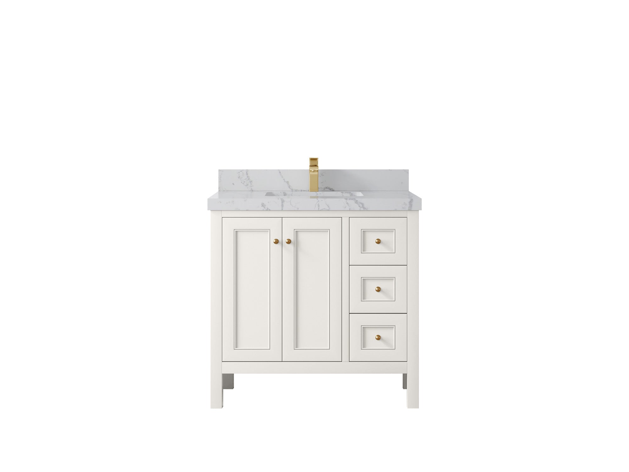 Nashville 36 in. W x 22 in. D Center Sink Bathroom Vanity - Willow Bath and Vanity