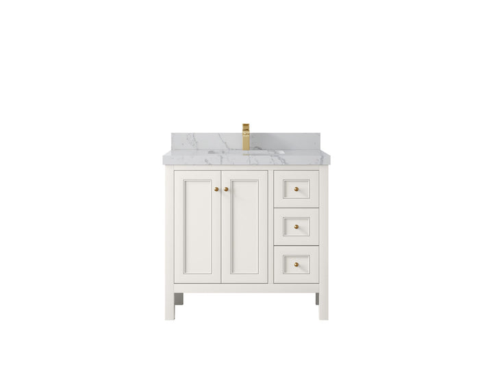 Nashville 36 in. W x 22 in. D Center Sink Bathroom Vanity - photo 13