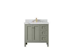 Nashville 36 in. W x 22 in. D Center Sink Bathroom Vanity - photo 19