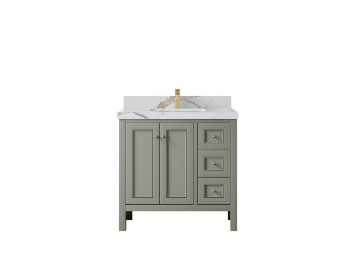 Nashville 36 in. W x 22 in. D Center Sink Bathroom Vanity - photo 19