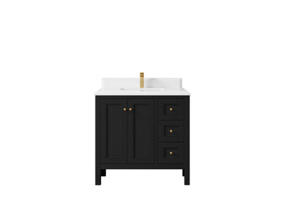 Nashville 36 in. W x 22 in. D Center Sink Bathroom Vanity - Willow Bath and Vanity