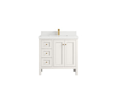 Nashville 36 in. W x 22 in. D Center Sink Bathroom Vanity - photo 15