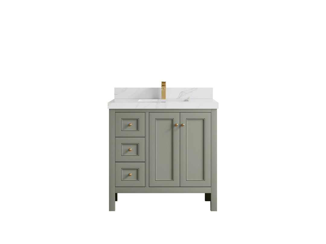 Nashville 36 in. W x 22 in. D Center Sink Bathroom Vanity - Willow Bath and Vanity