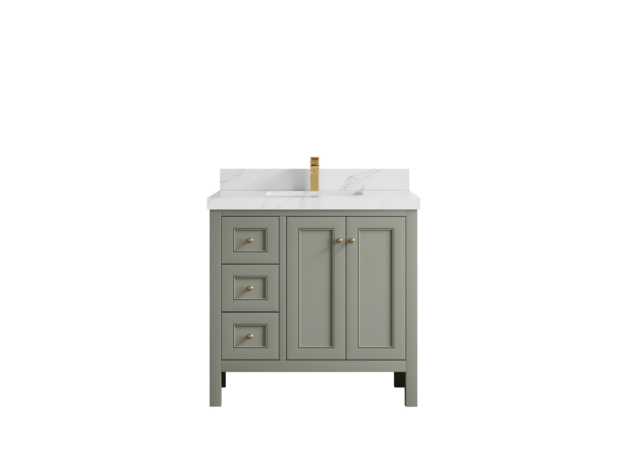 Nashville 36 in. W x 22 in. D Center Sink Bathroom Vanity - Willow Bath and Vanity