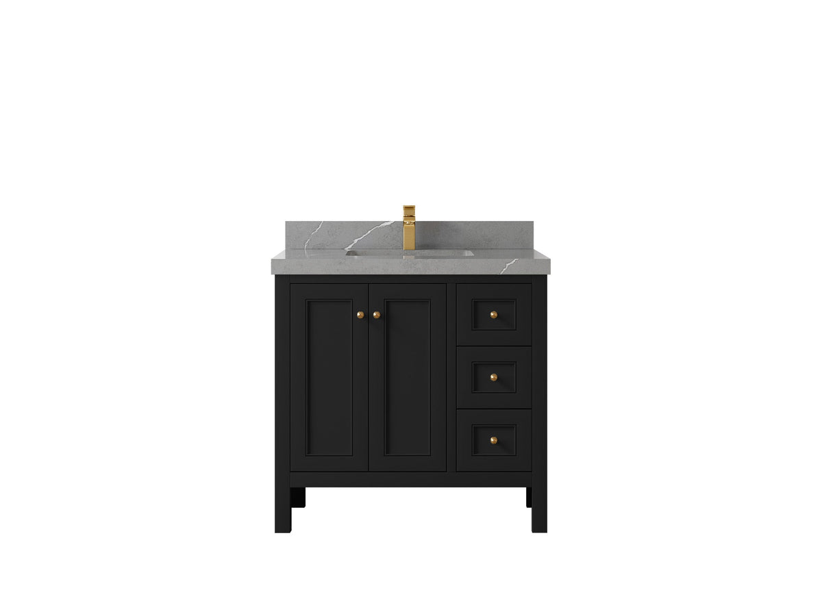 Nashville 36 in. W x 22 in. D Center Sink Bathroom Vanity - Willow Bath and Vanity