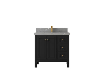 Nashville 36 in. W x 22 in. D Center Sink Bathroom Vanity - Willow Bath and Vanity